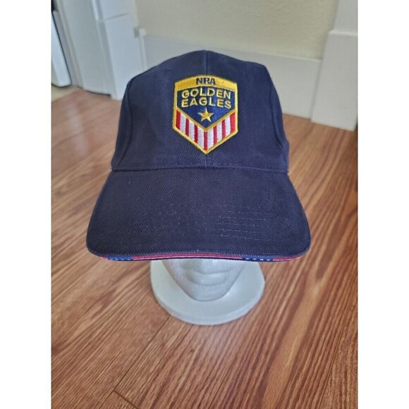 NRA Golden Eagles Embroidered Hats Mens Adjustable Strapback Baseball Caps (2) - Picture 2 of 16